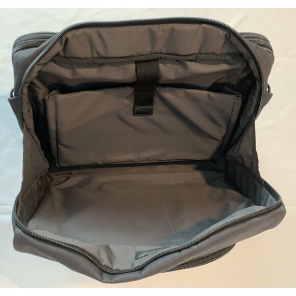 Eddie Bauer Black Nylon Laptop Bag Adjustable Strap Multiple Compartments Padded - Picture 4 of 14